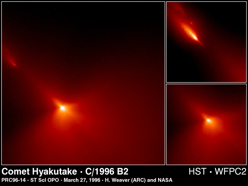 Cometa Hyakutake visualizado por Hubble