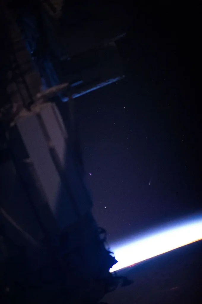 cometa ison desde la ISS