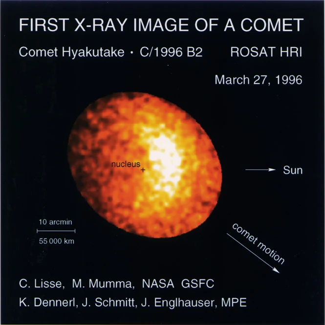 emisión de rayos X del cometa Hyakutake